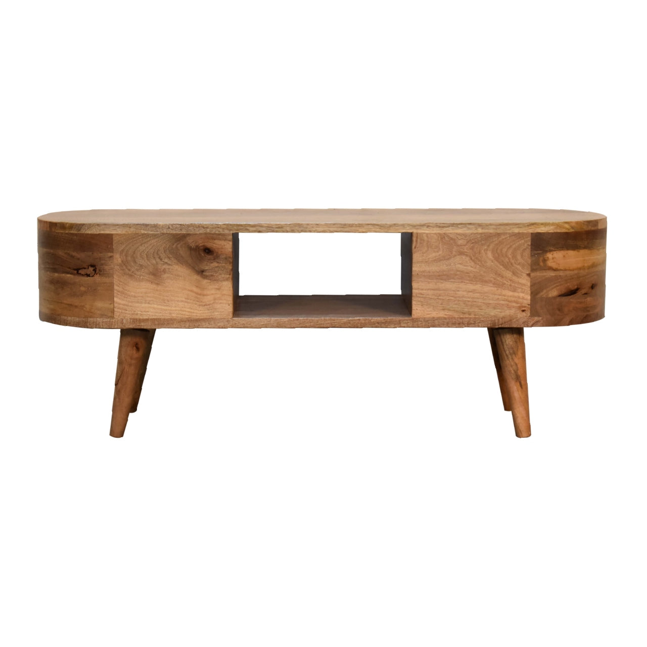 Rounded Entertainment Unit - Wood Velvet