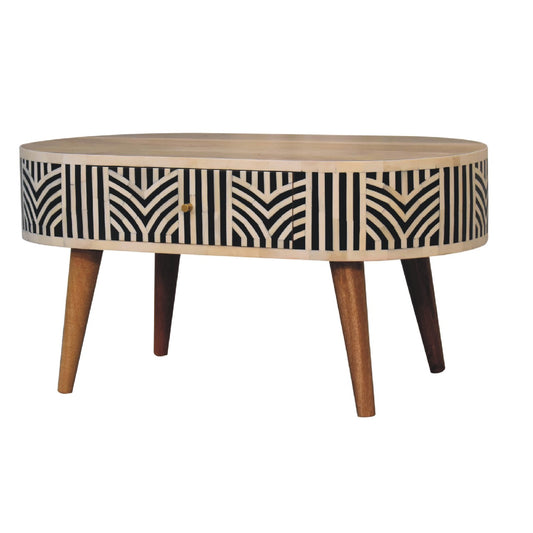 Edessa Bone Inlay Coffee Table - Wood Velvet