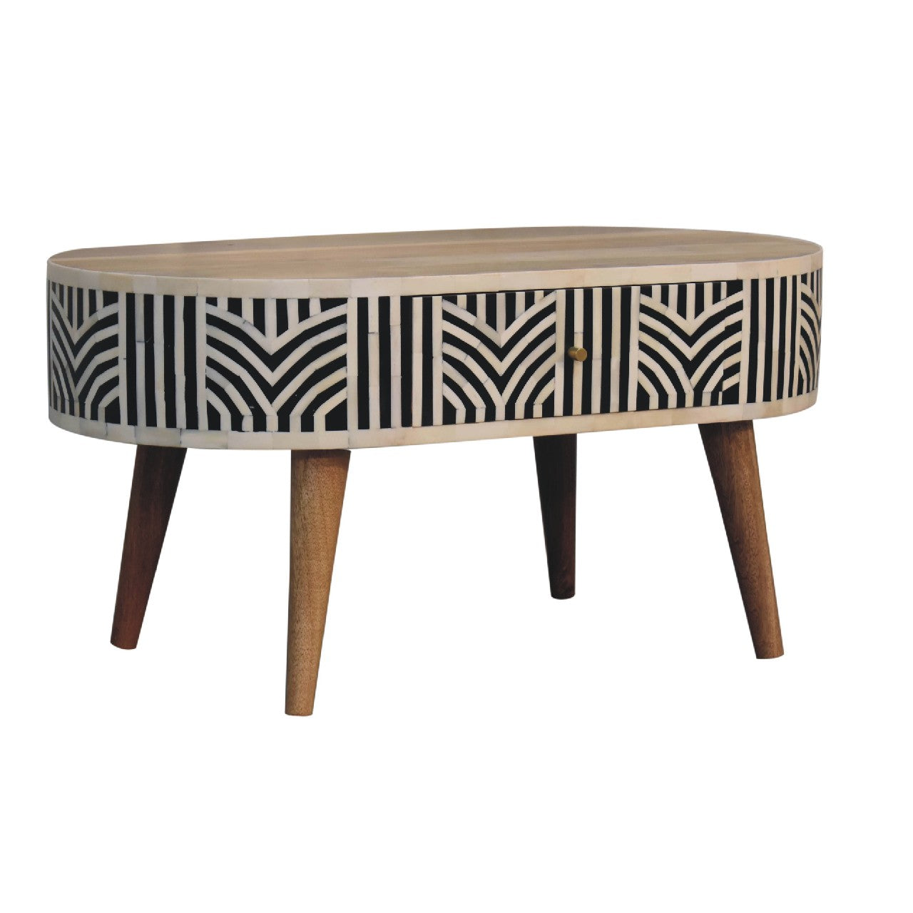 Edessa Bone Inlay Coffee Table - Wood Velvet