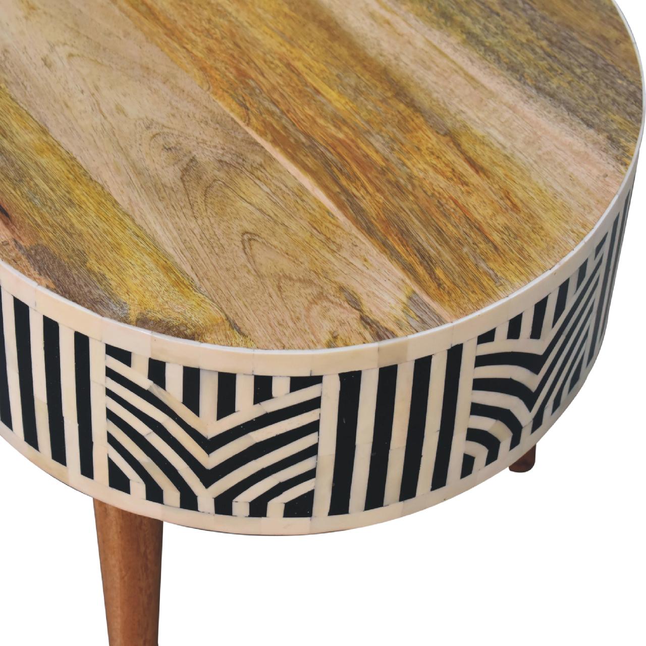 Edessa Bone Inlay Coffee Table - Wood Velvet