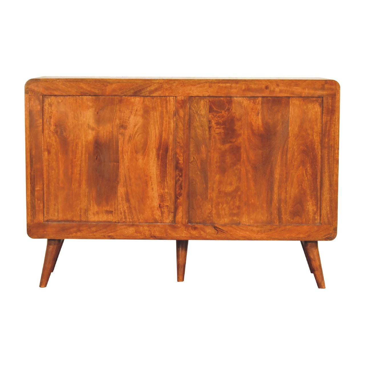Large Curved Chestnut Chest - Wood Velvet