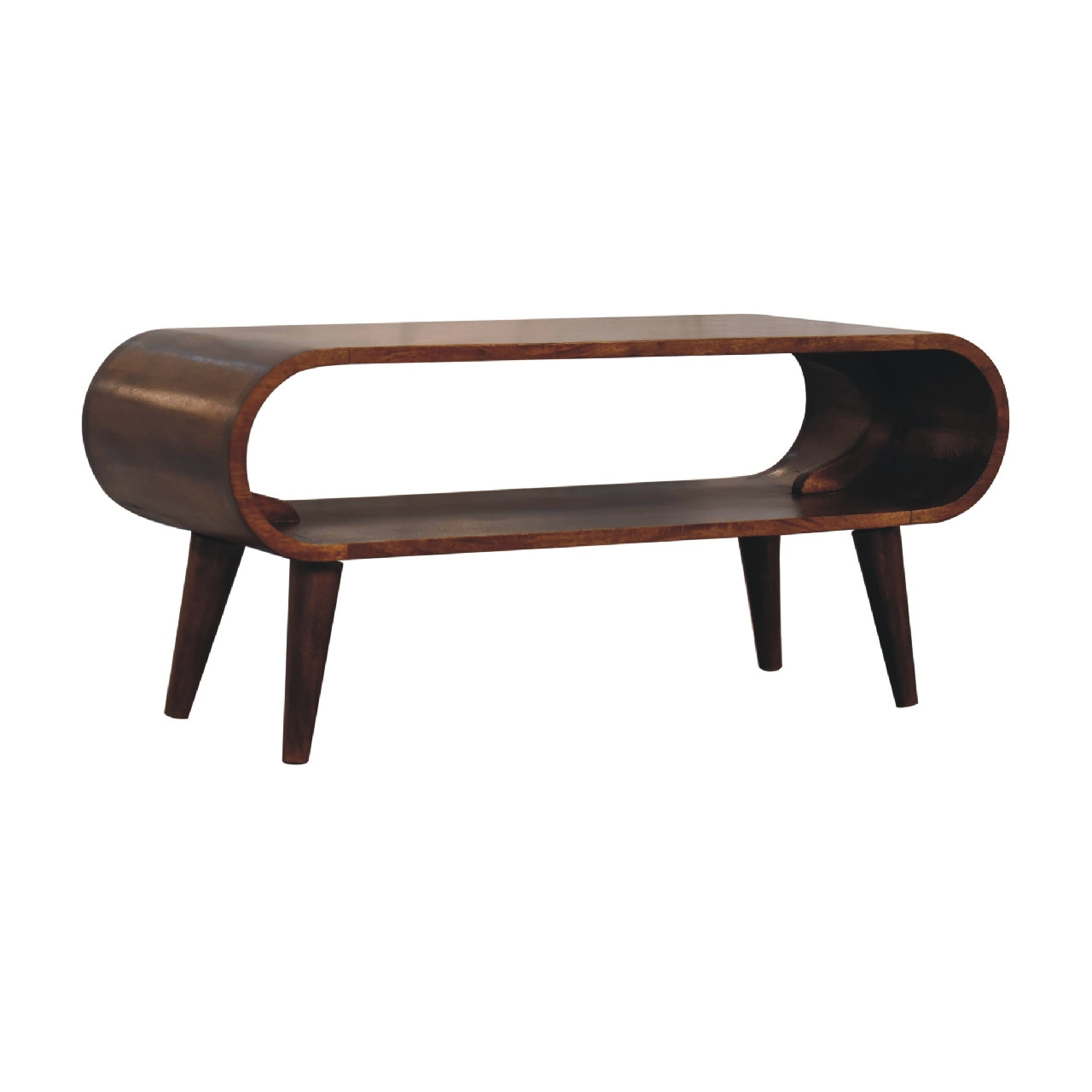 Amaya Nordic Style Coffee Table - Wood Velvet