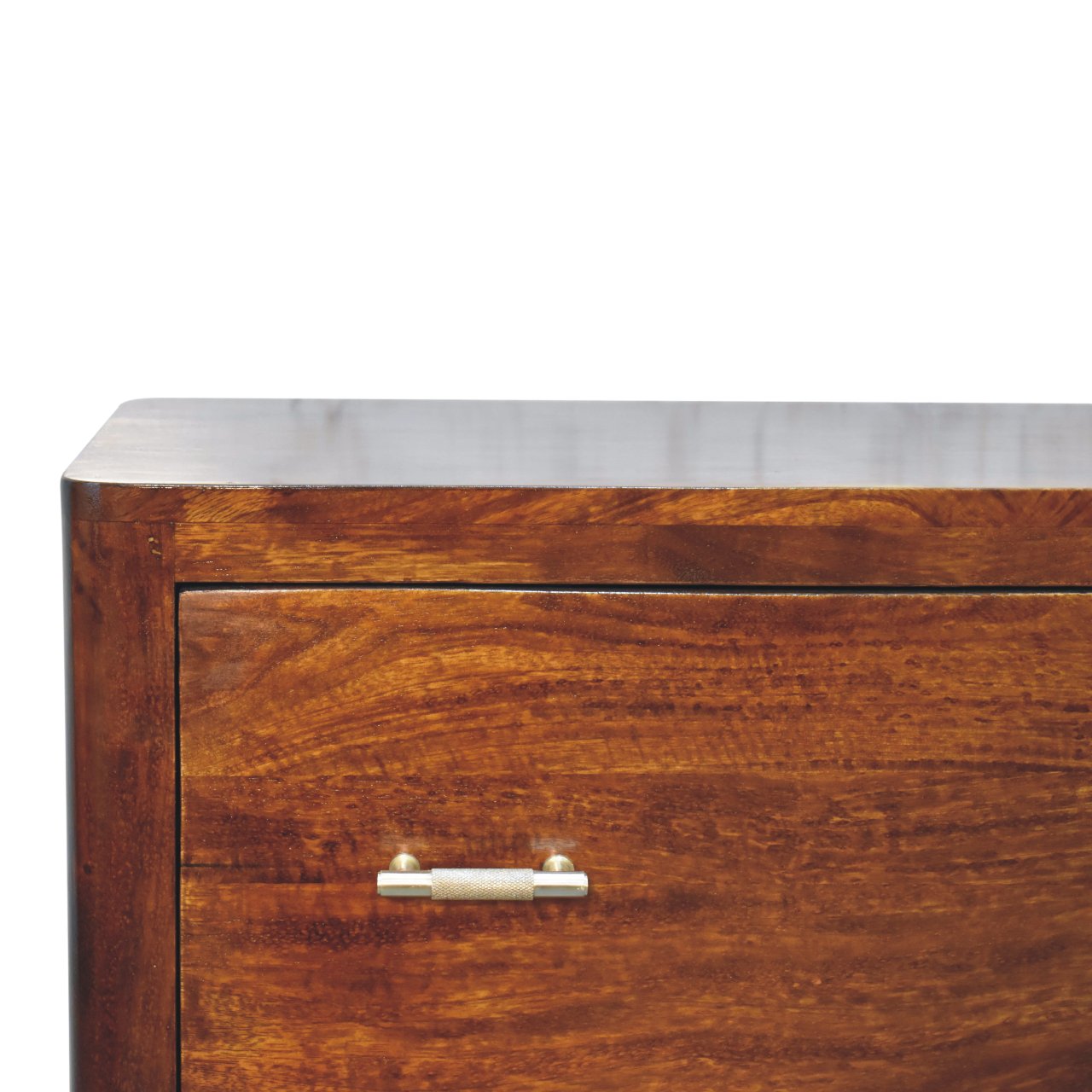 Classy 3-Drawer Chest of Drawers In Chestnut Brown - Wood Velvet
