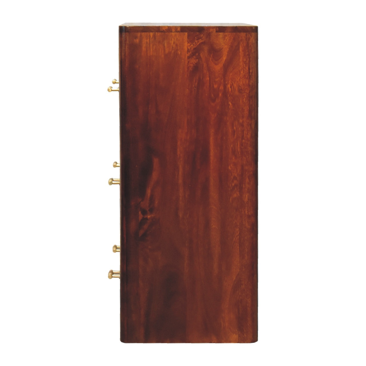 Classy 3-Drawer Chest of Drawers In Chestnut Brown - Wood Velvet