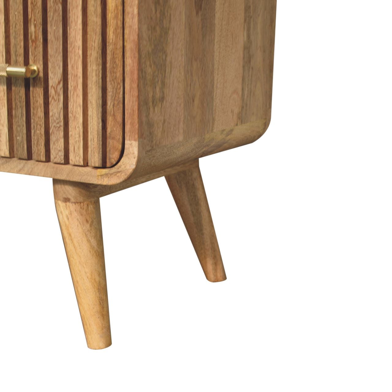 T-bar Ridged 3 Drawer Chest - Wood Velvet