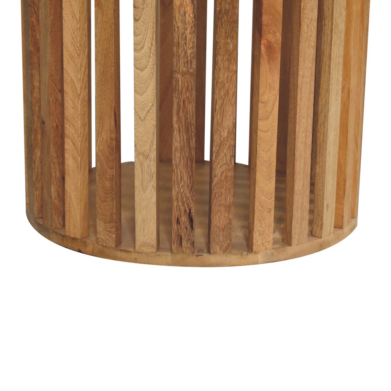 Crafted Solid Mango Wood Japanese-design Round Dining Table | Ariella Range | Wood Velvet