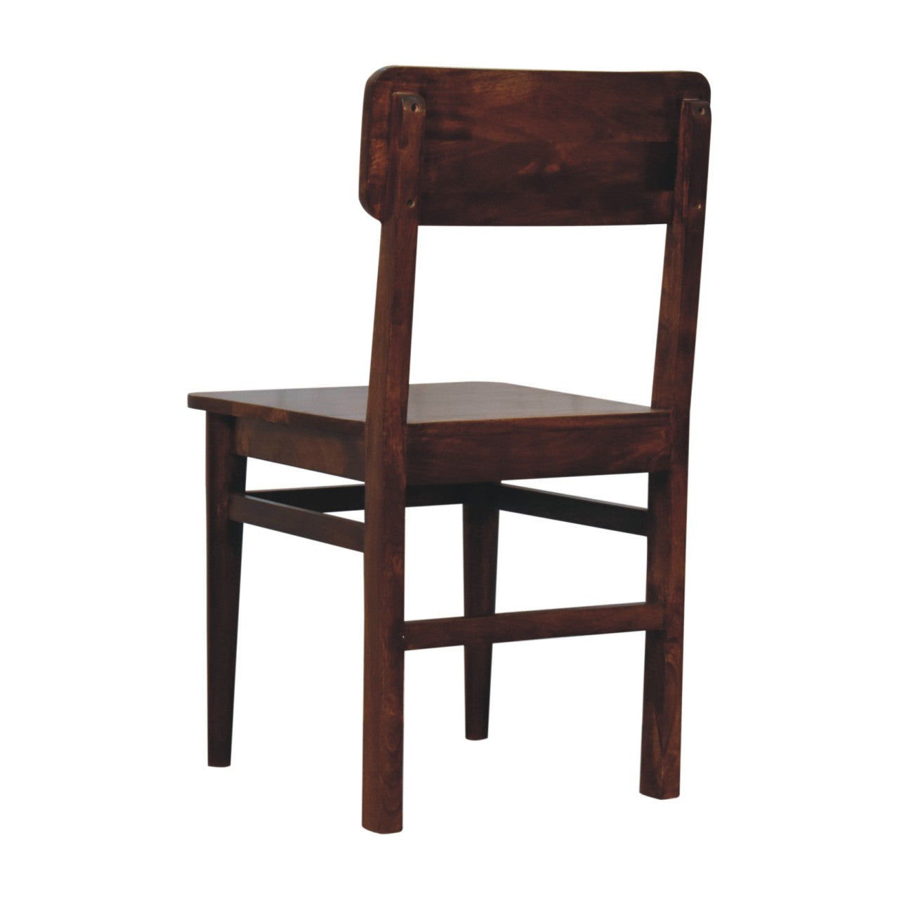 The Classic Chestnut Solid Wood Dining Chair | Artisan Crafted | Wood Velvet