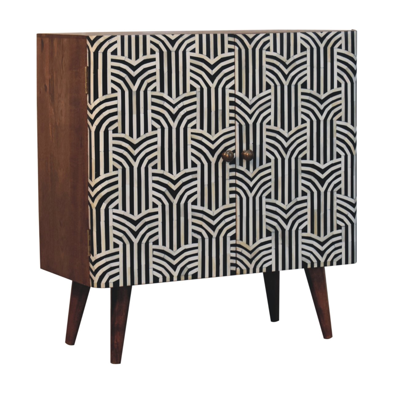 Boho Edessa Bone Inlay Cabinet - Wood Velvet