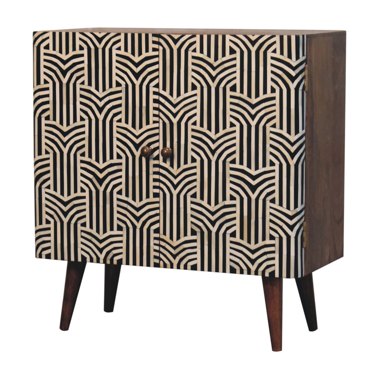 Boho Edessa Bone Inlay Cabinet - Wood Velvet