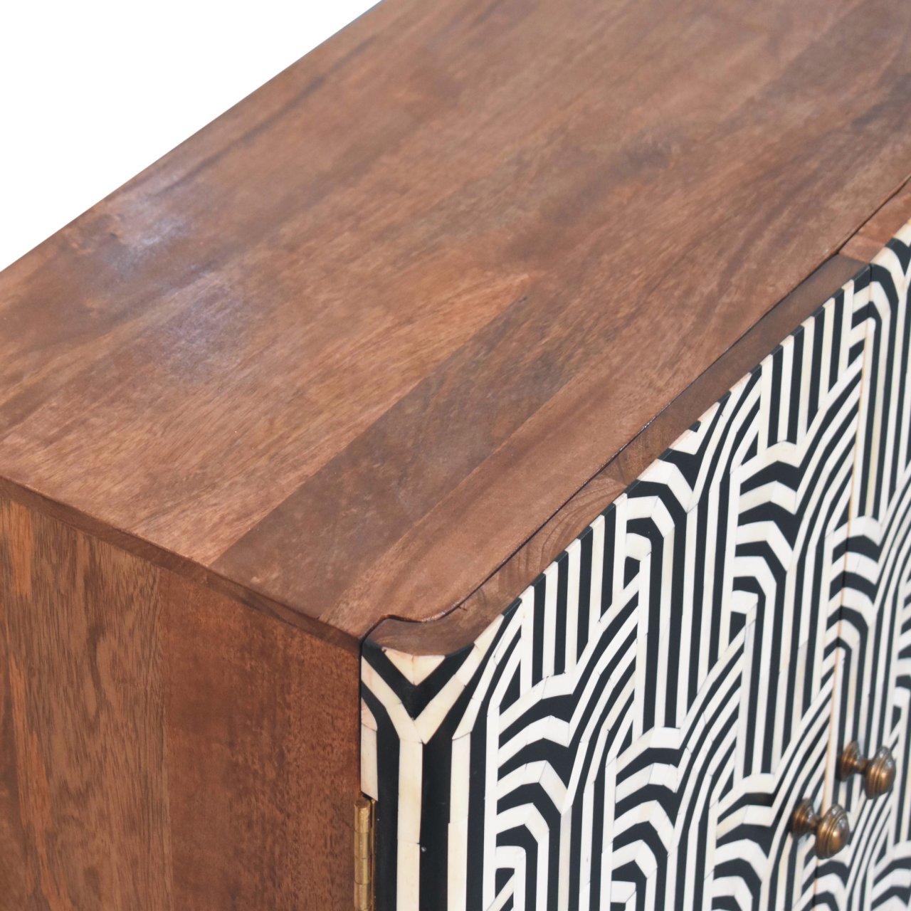 Boho Edessa Bone Inlay Cabinet - Wood Velvet