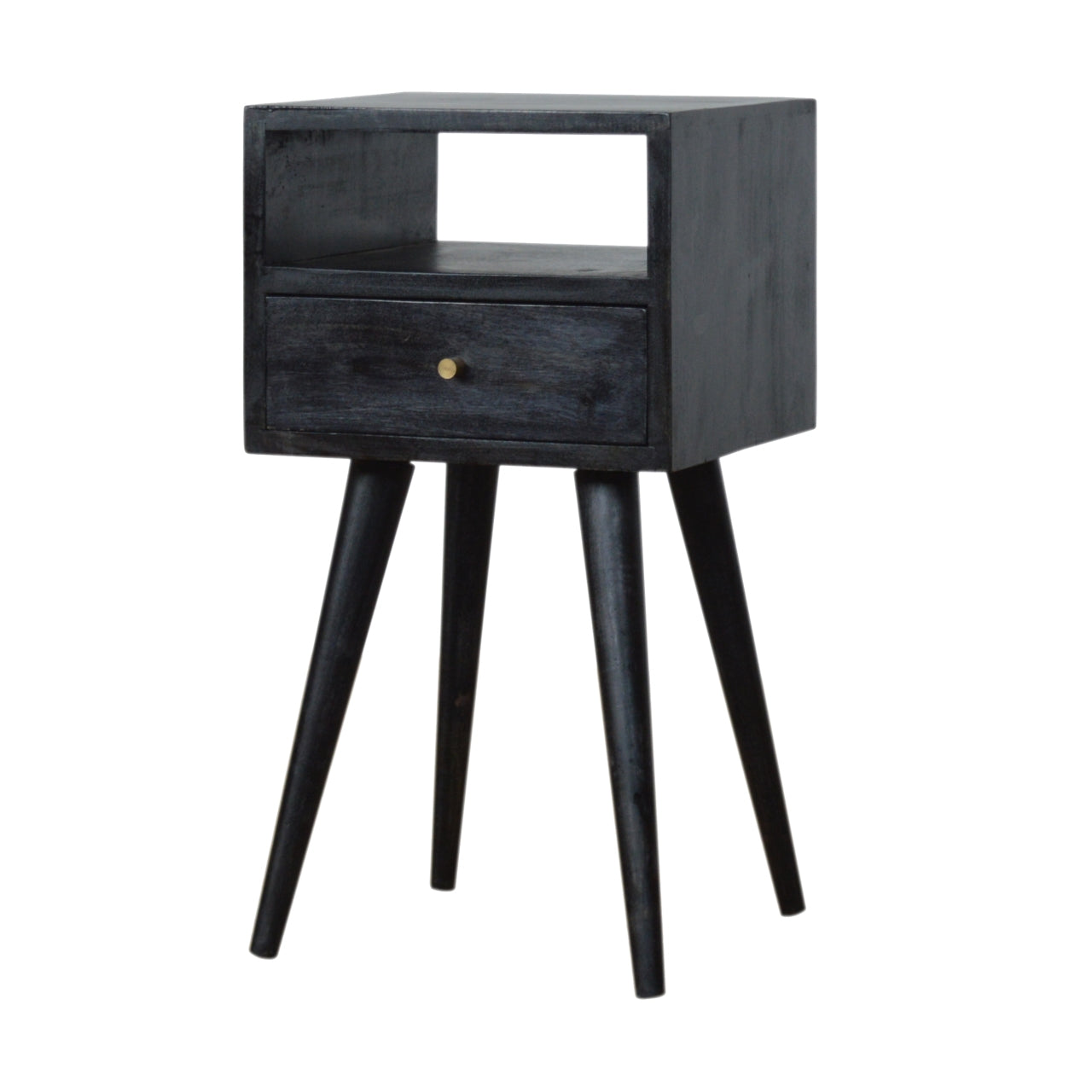 Ash Black Mini Bedside - Wood Velvet