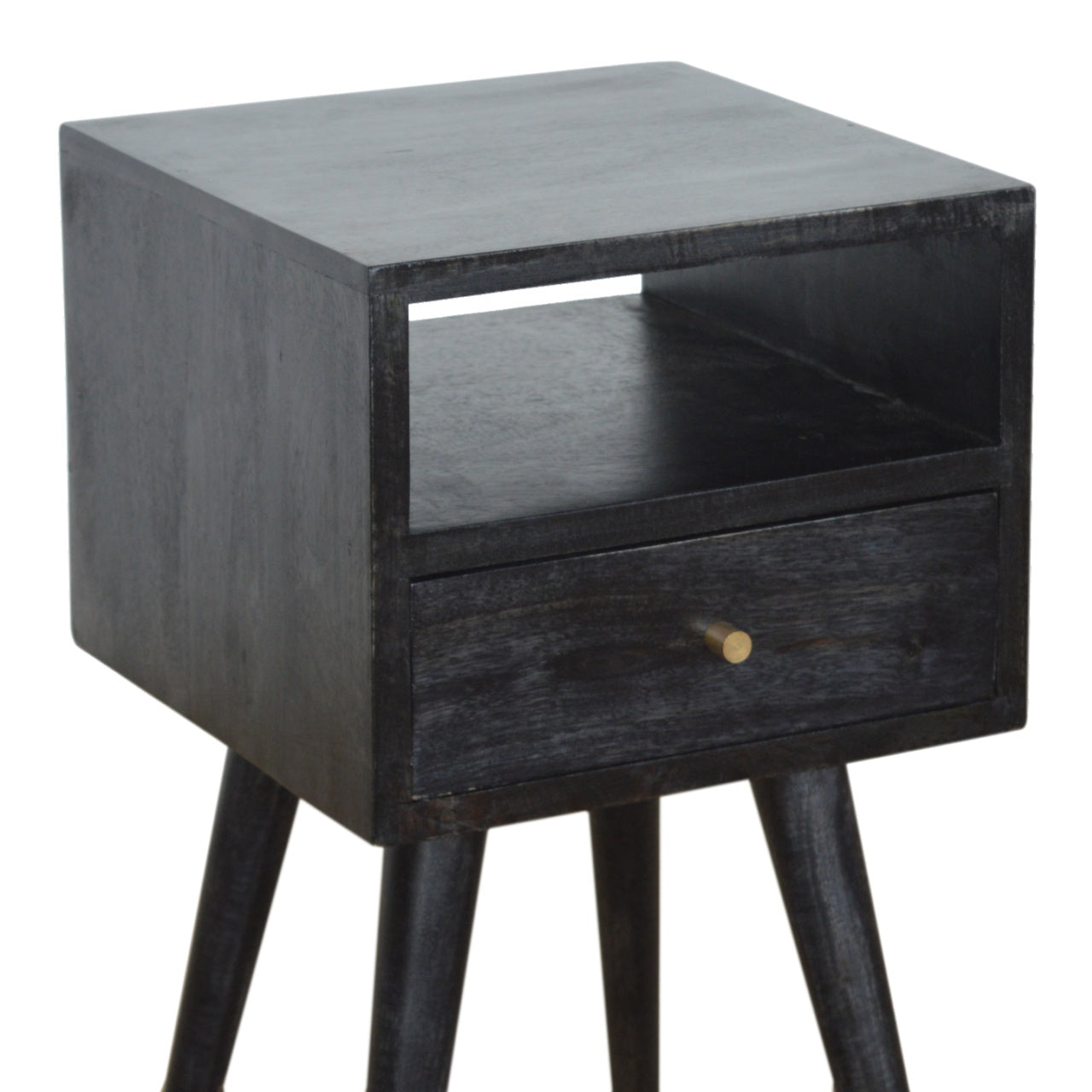 Ash Black Mini Bedside - Wood Velvet