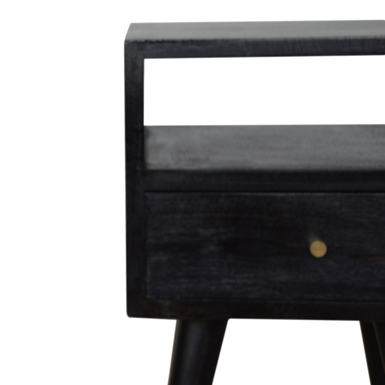 Ash Black Mini Bedside - Wood Velvet