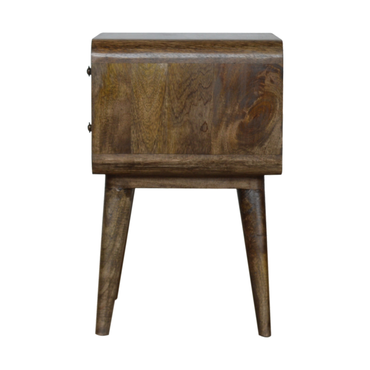 Curved Classic Bedside Cabinet - Wood Velvet