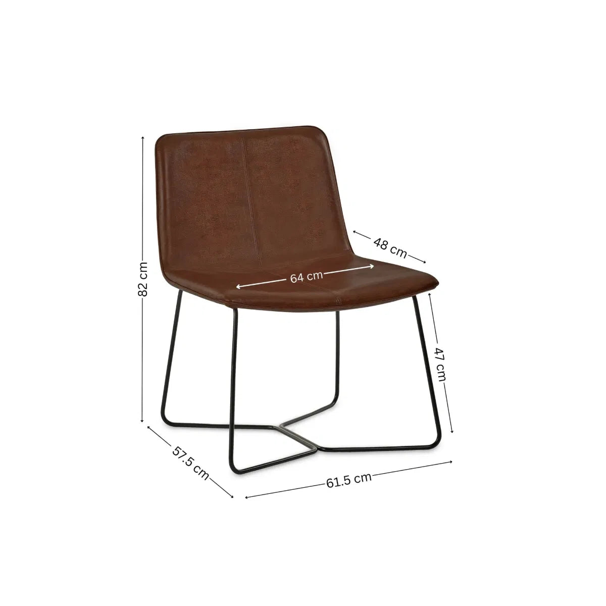 Vintage-inspired Lounge/Dining Chair | Joren | PU Leather | Julian Bowen