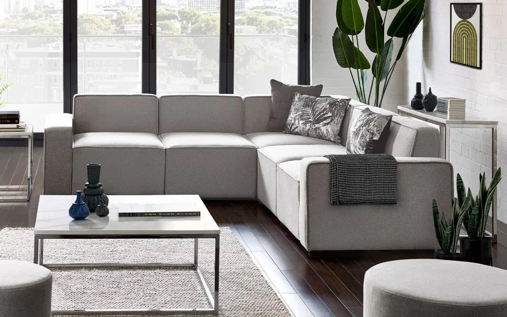 Julian Bowen Sectional Sofa Corner Unit | Lago collection - Wood Velvet