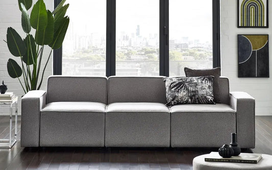 Julian Bowen Combination Sofa Single Seat Sectional | Lago collection - Wood Velvet