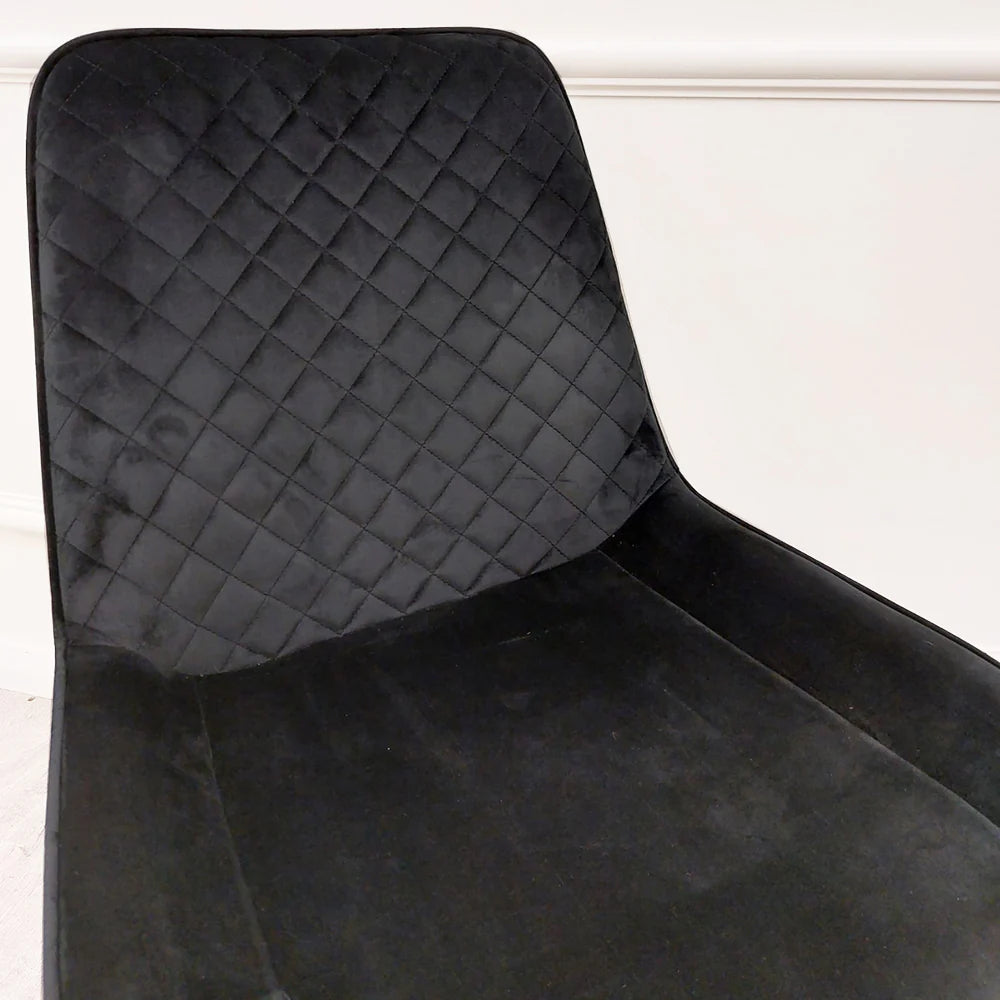 Venus Dining Table & Luna Dining Chair Combo - Wood Velvet