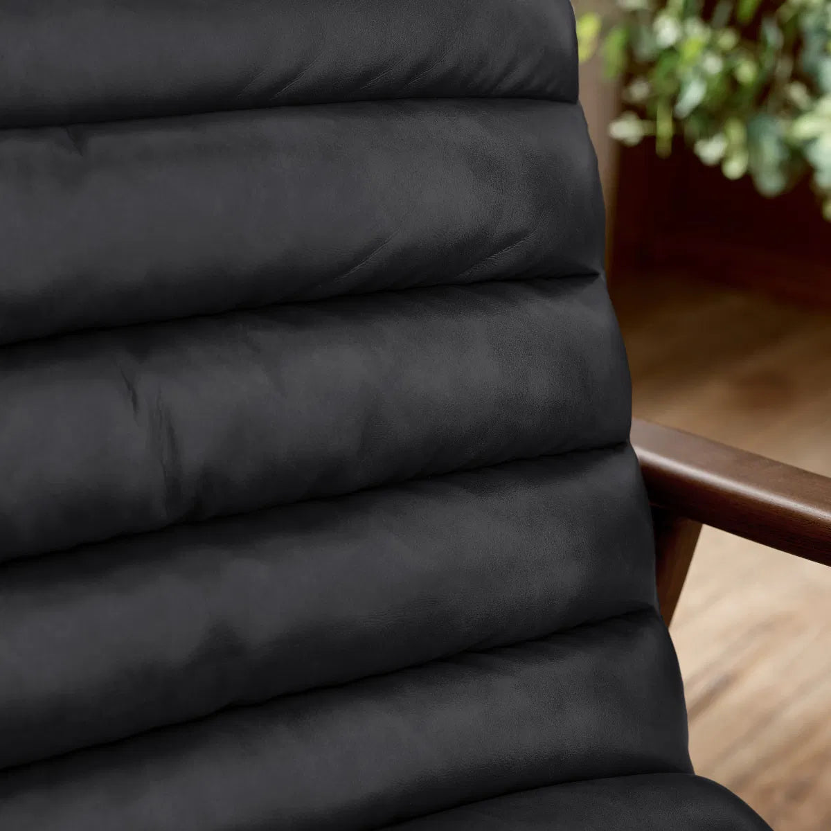 Julian Bowen Marshall Ribbed Accent Chair - Wood Velvet