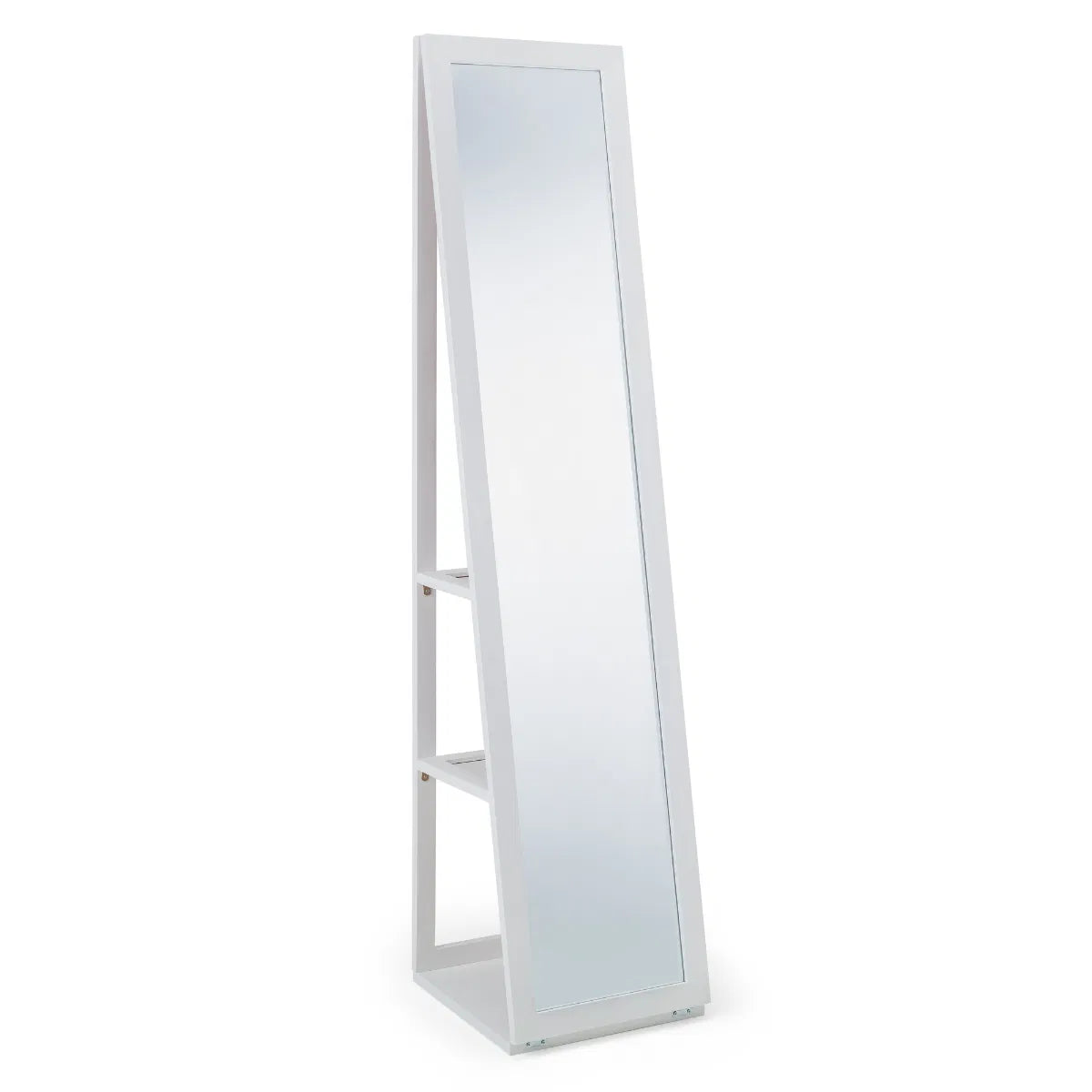 Julian Bowen White Storage Mirror | Fresco | - Wood Velvet