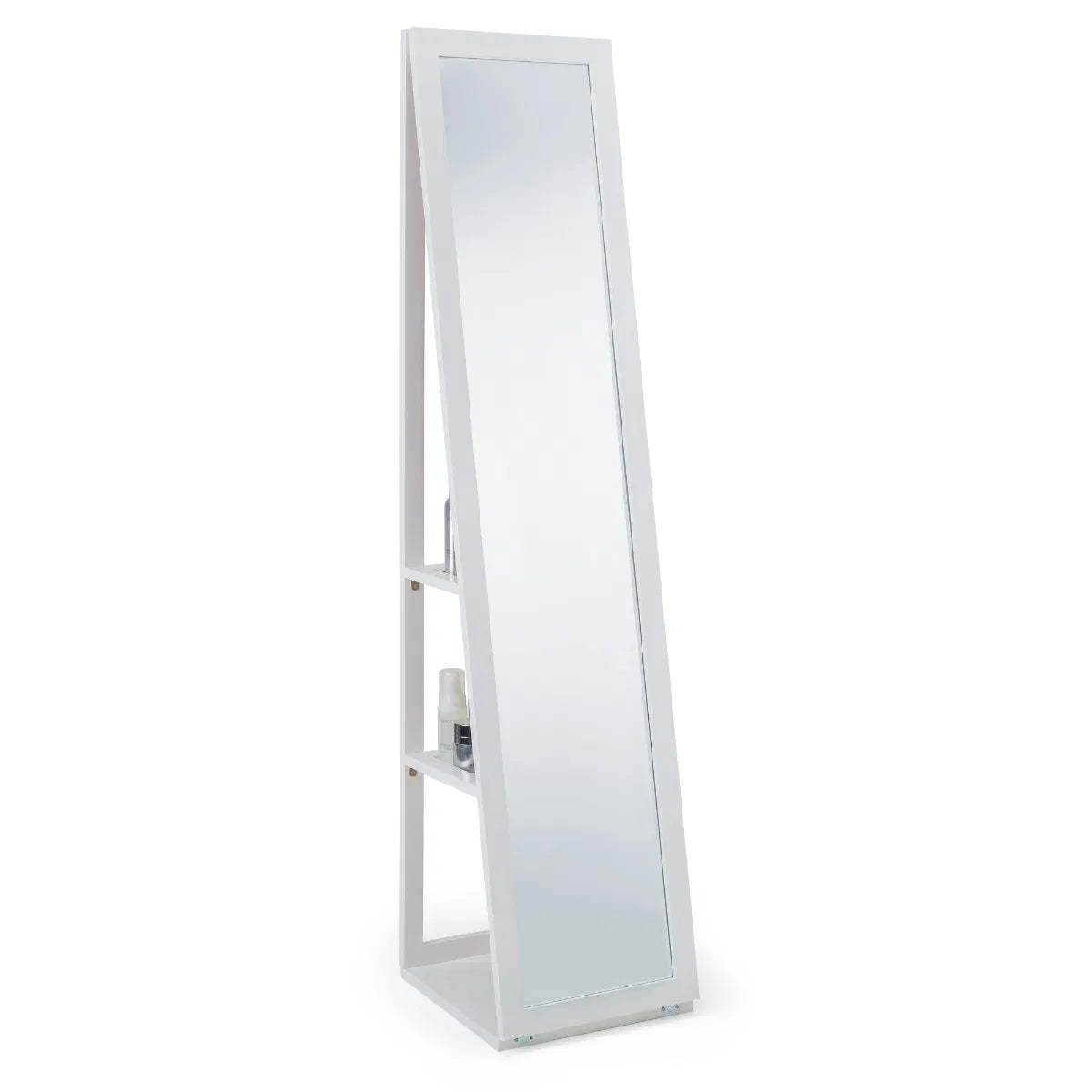 Julian Bowen White Storage Mirror | Fresco | - Wood Velvet