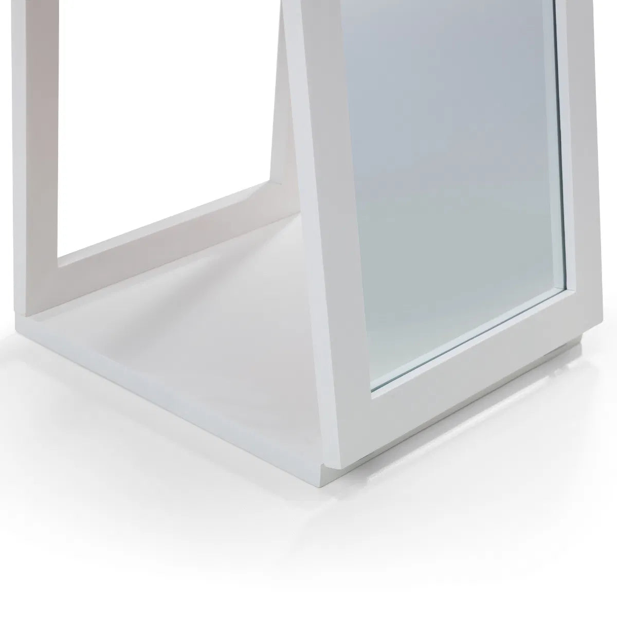 Julian Bowen White Storage Mirror | Fresco | - Wood Velvet