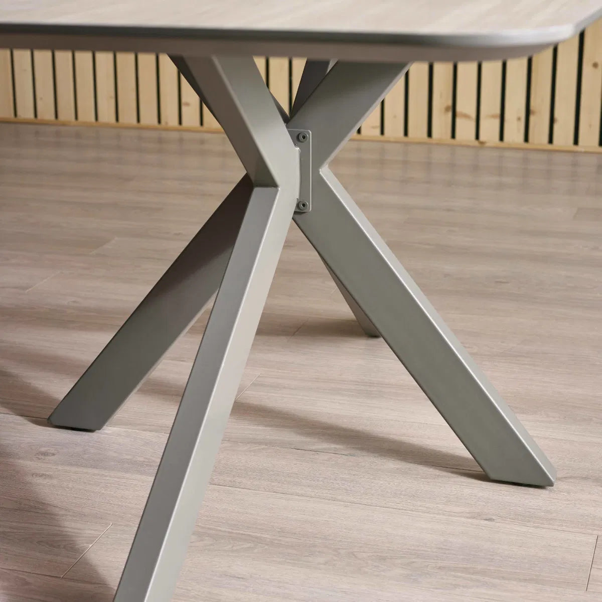 Weathered Oak Asymmetrical Dining Table | Noah | Julian Bowen - Wood Velvet