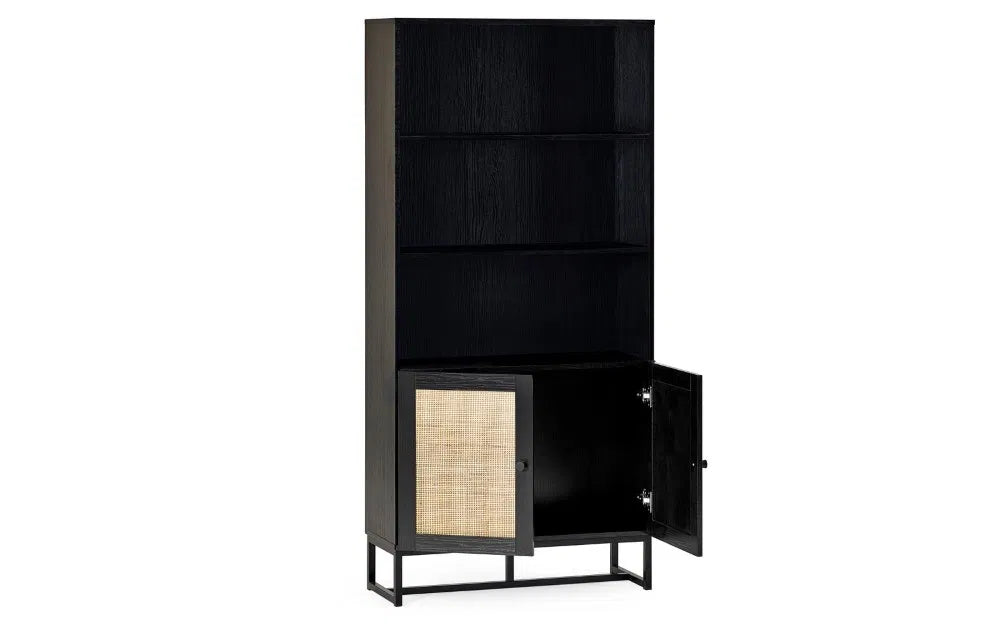 Julian Bowen Padstow Tall Bookcase - Wood Velvet