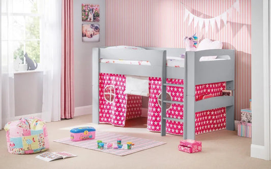 Julian Bowen Pluto Pink Tent For Midsleeper - Wood Velvet