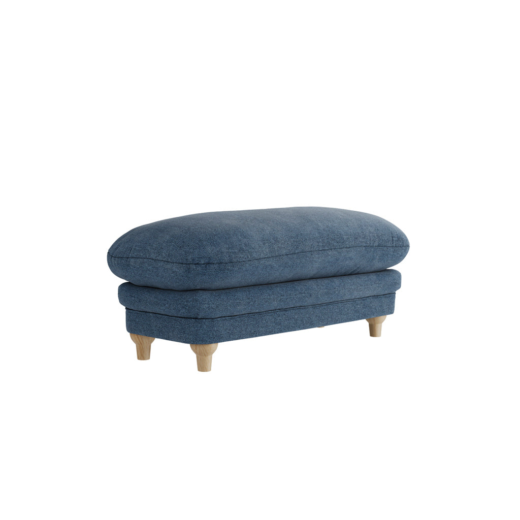 Plumpton Matching Footstool By LPD - Wood Velvet