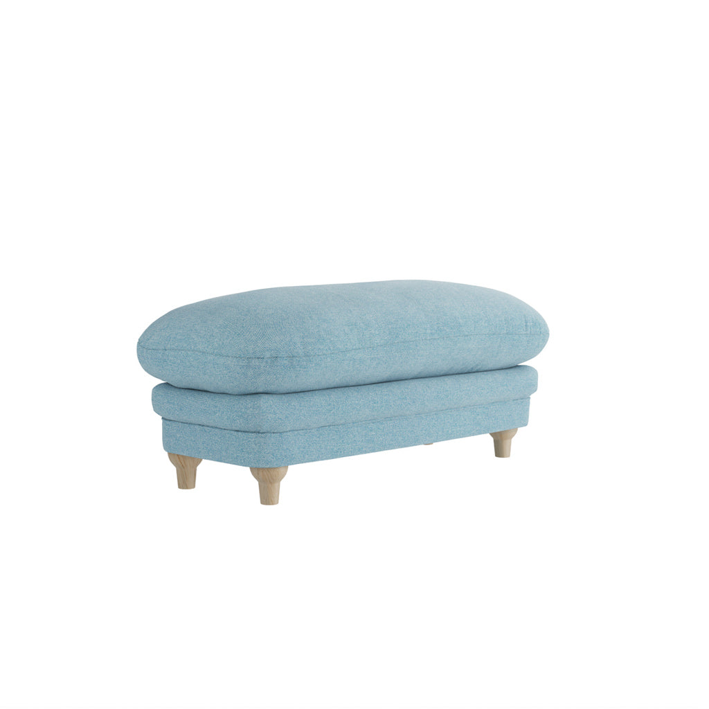 Plumpton Matching Footstool By LPD - Wood Velvet