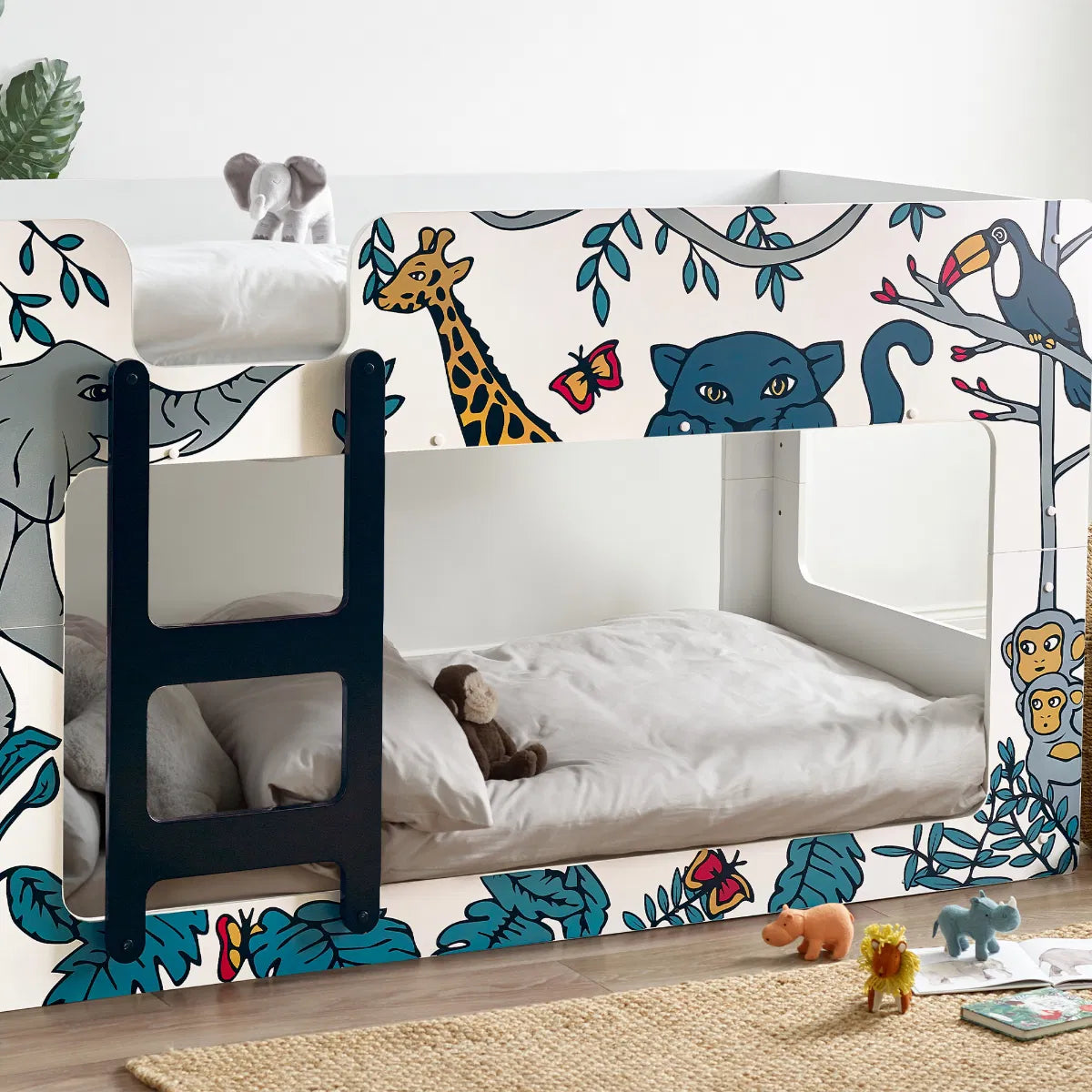 Julian Bowen 'Animal Safari' Kids Bunk Bed - Wood Velvet