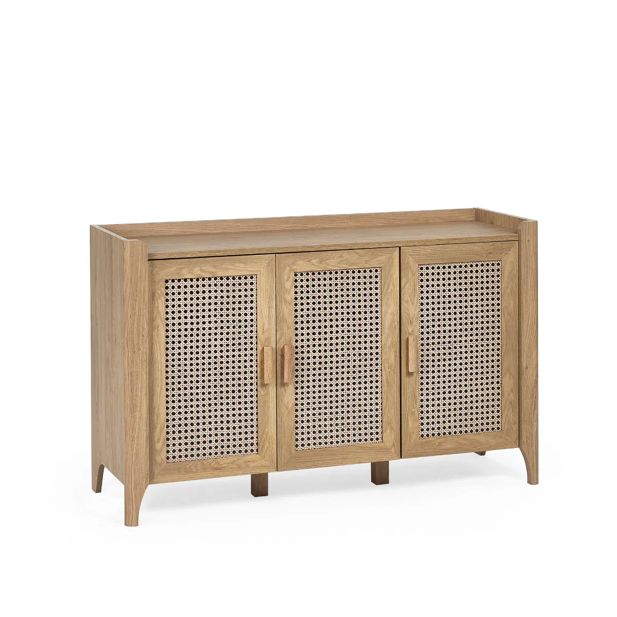Julian Bowen Bohemian 3 Door Sideboard In Rattan Effect | Sydney Range | Wood Velvet