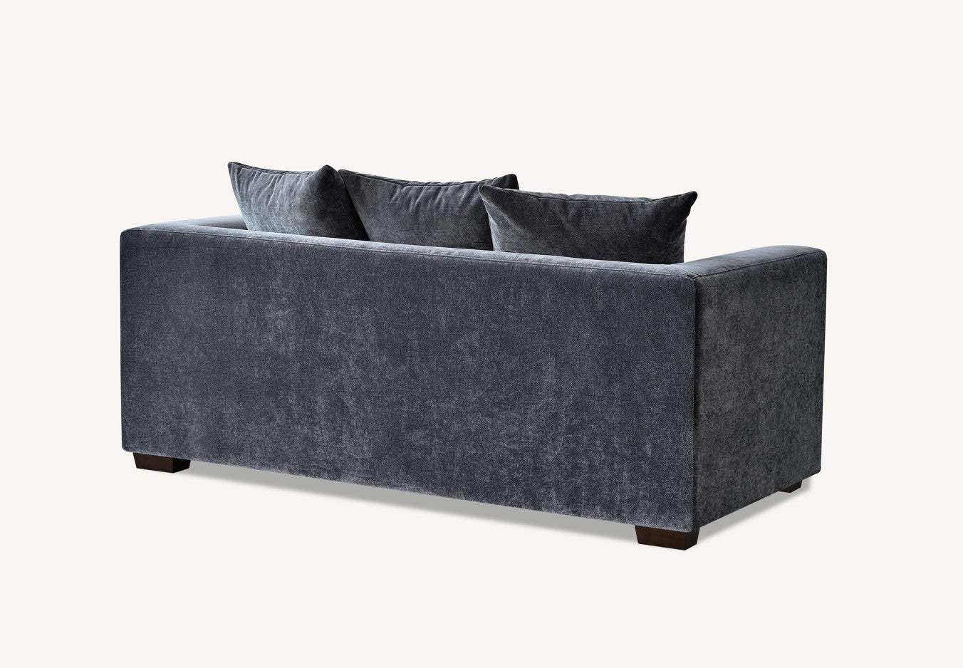 Gramercy Sofa Range in Steel Velvet - Wood Velvet