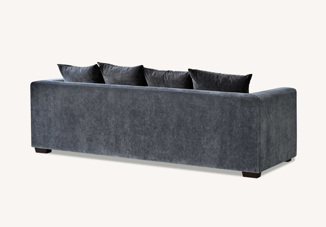 Gramercy Sofa Range in Steel Velvet - Wood Velvet