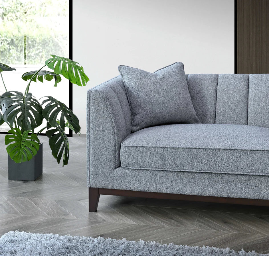 Cooper Sofa Range in Dolphin Boucle - Wood Velvet