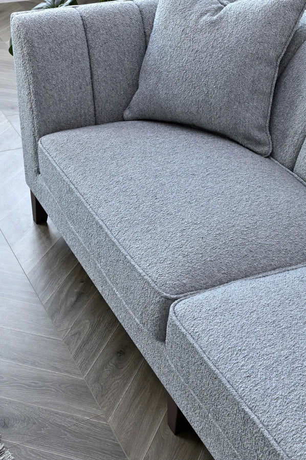 Cooper Sofa Range in Dolphin Boucle - Wood Velvet
