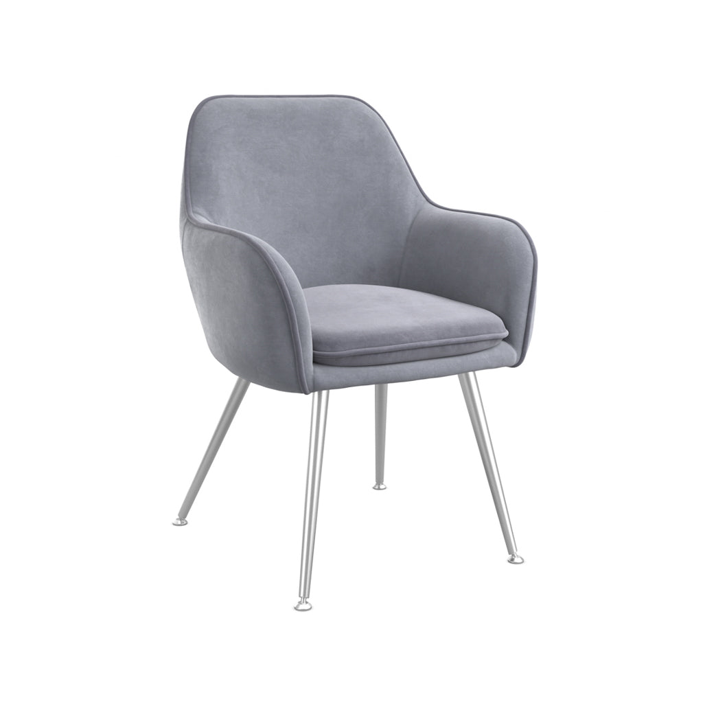 Tara Velvet Dining Chair By LPD - Wood Velvet