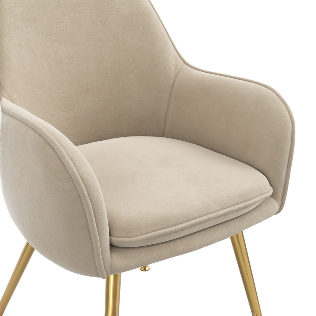 Tara Velvet Dining Chair By LPD - Wood Velvet