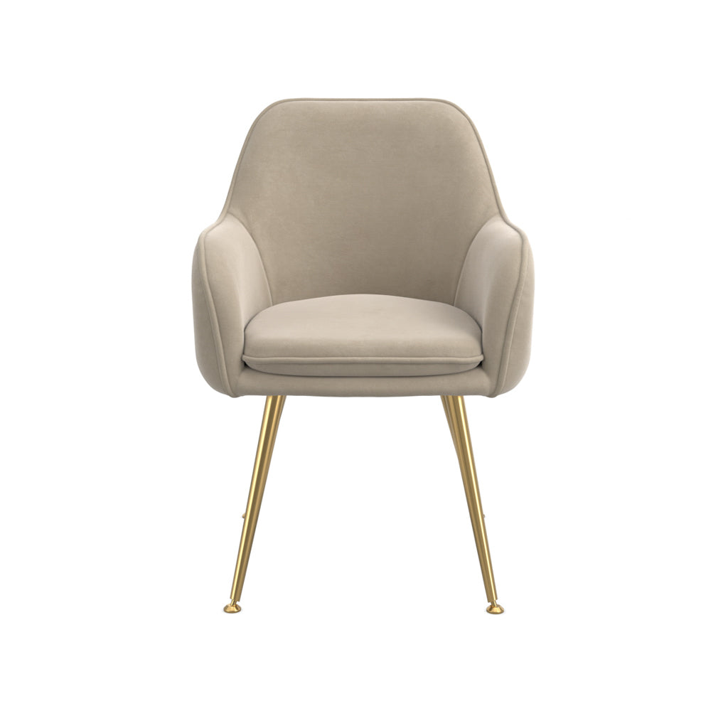 Tara Velvet Dining Chair By LPD - Wood Velvet