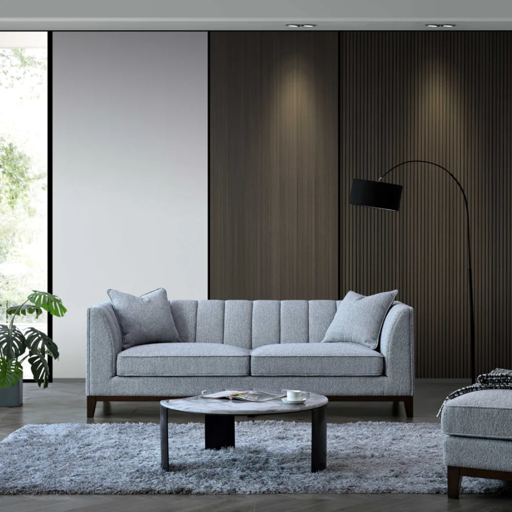 Cooper Sofa Range in Dolphin Boucle - Wood Velvet