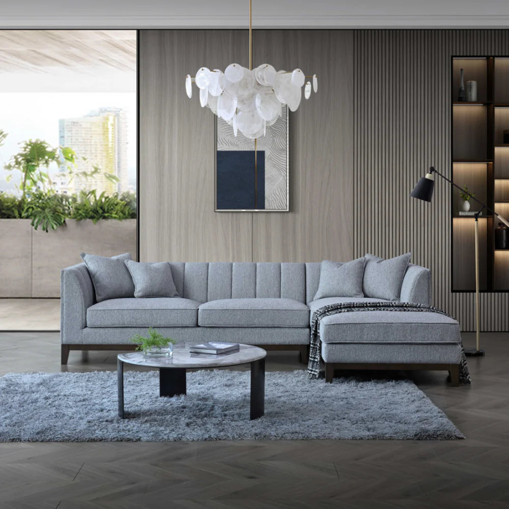 Cooper Sofa Range in Dolphin Boucle - Wood Velvet