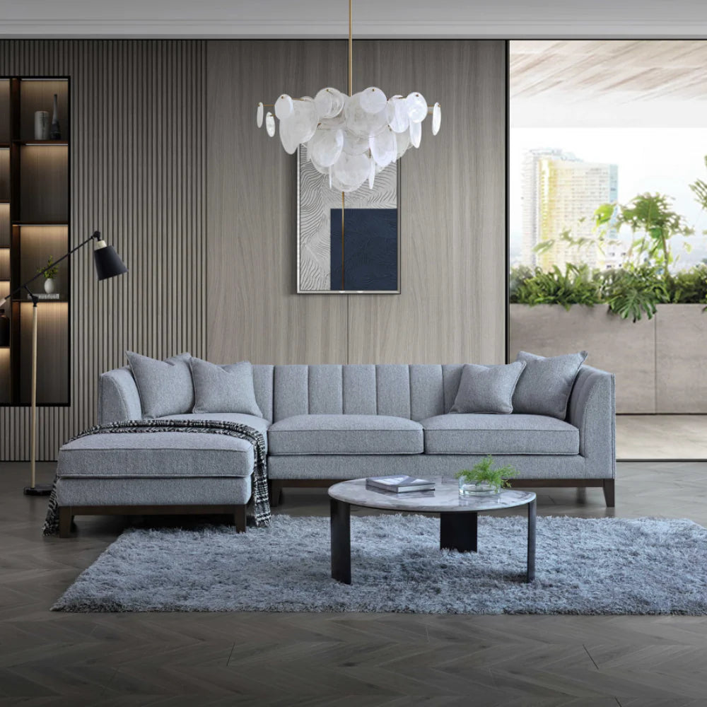 Cooper Sofa Range in Dolphin Boucle - Wood Velvet