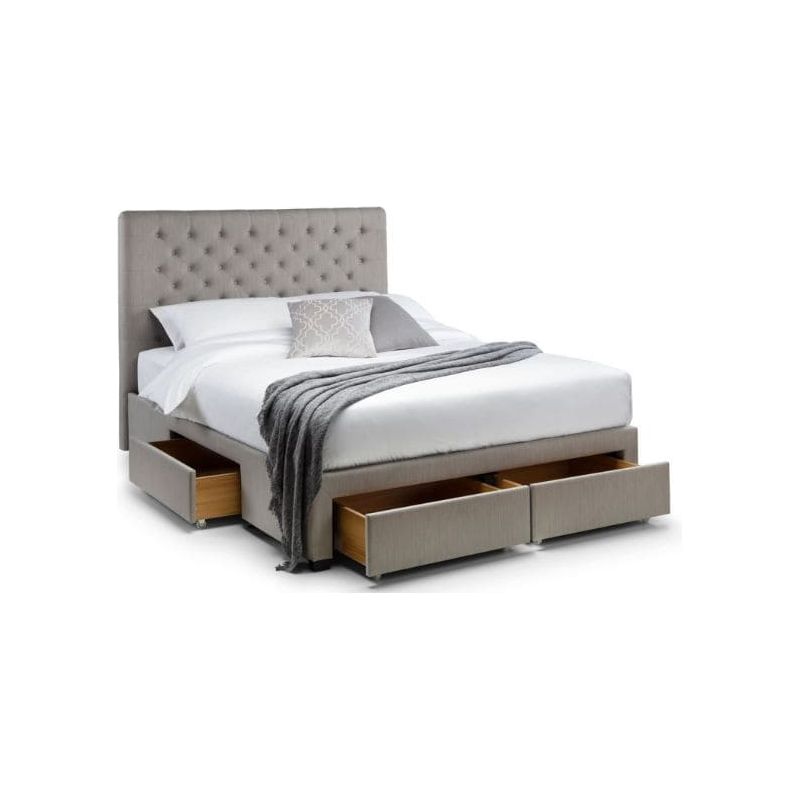 Wilton Deep Button 4 Drawer Bed (Various) - Wood Velvet