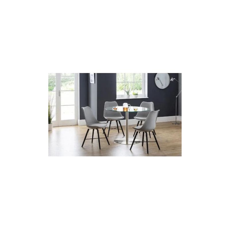 Cari Curved Dining Chair - Wood Velvet