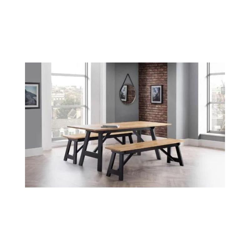 Hockley Dining Room Bench - Wood Velvet
