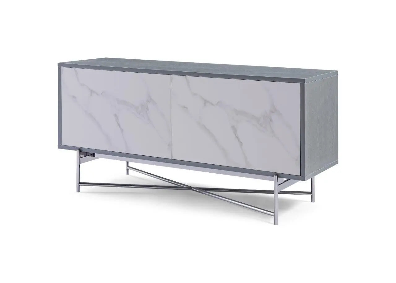 Compact Adriana Media Unit By Gillmore - Wood Velvet