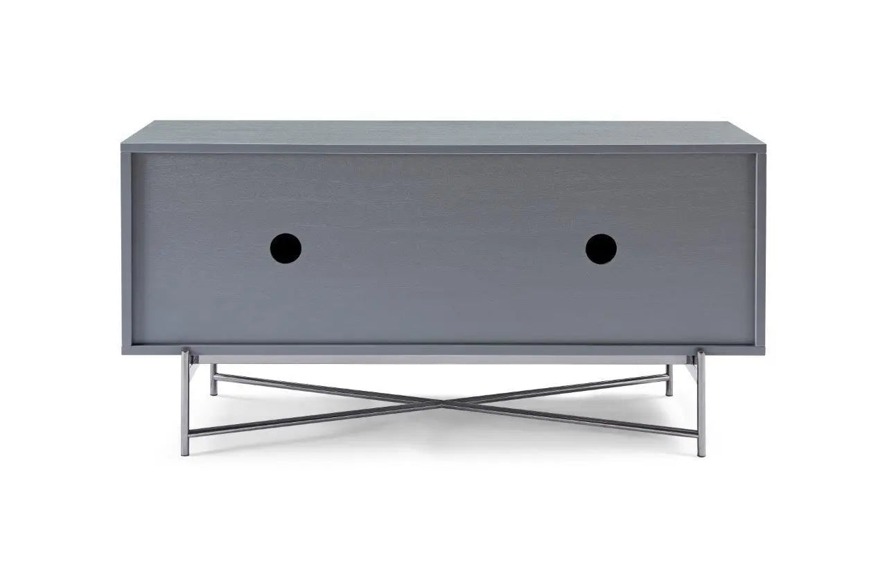 Compact Adriana Media Unit By Gillmore - Wood Velvet