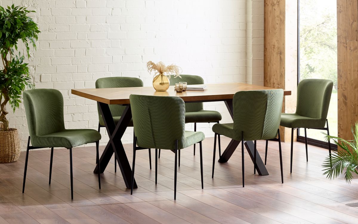 Julian Bowen Aron Dining Table - Wood Velvet