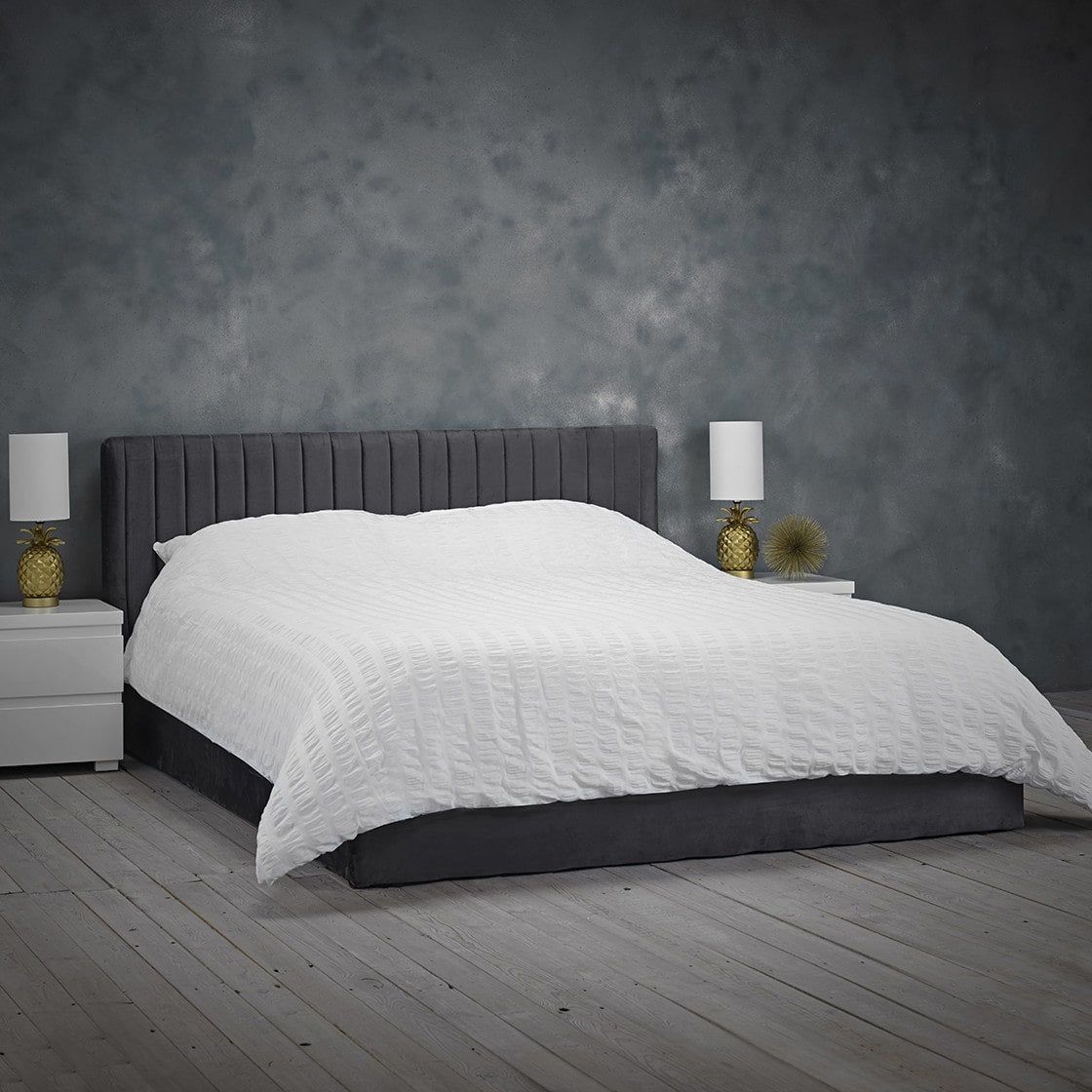 Berlin Velvet Double Bed - Wood Velvet